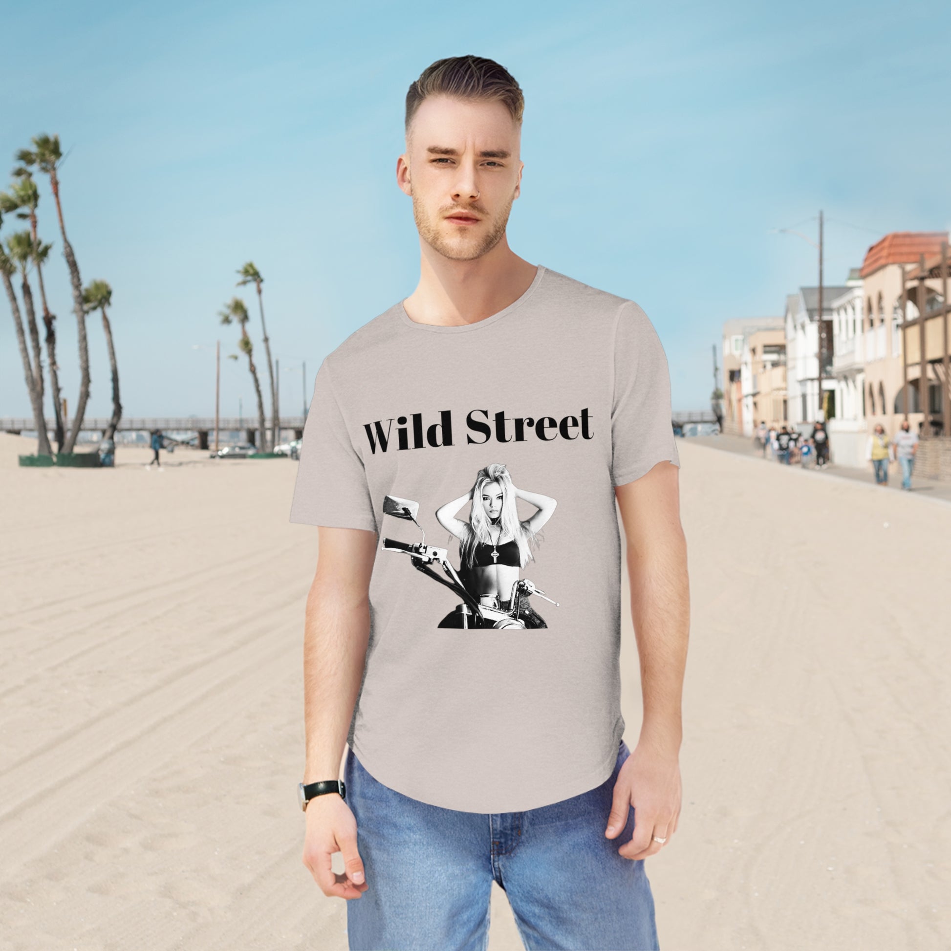 Wild Street Jersey Curved Hem Tee