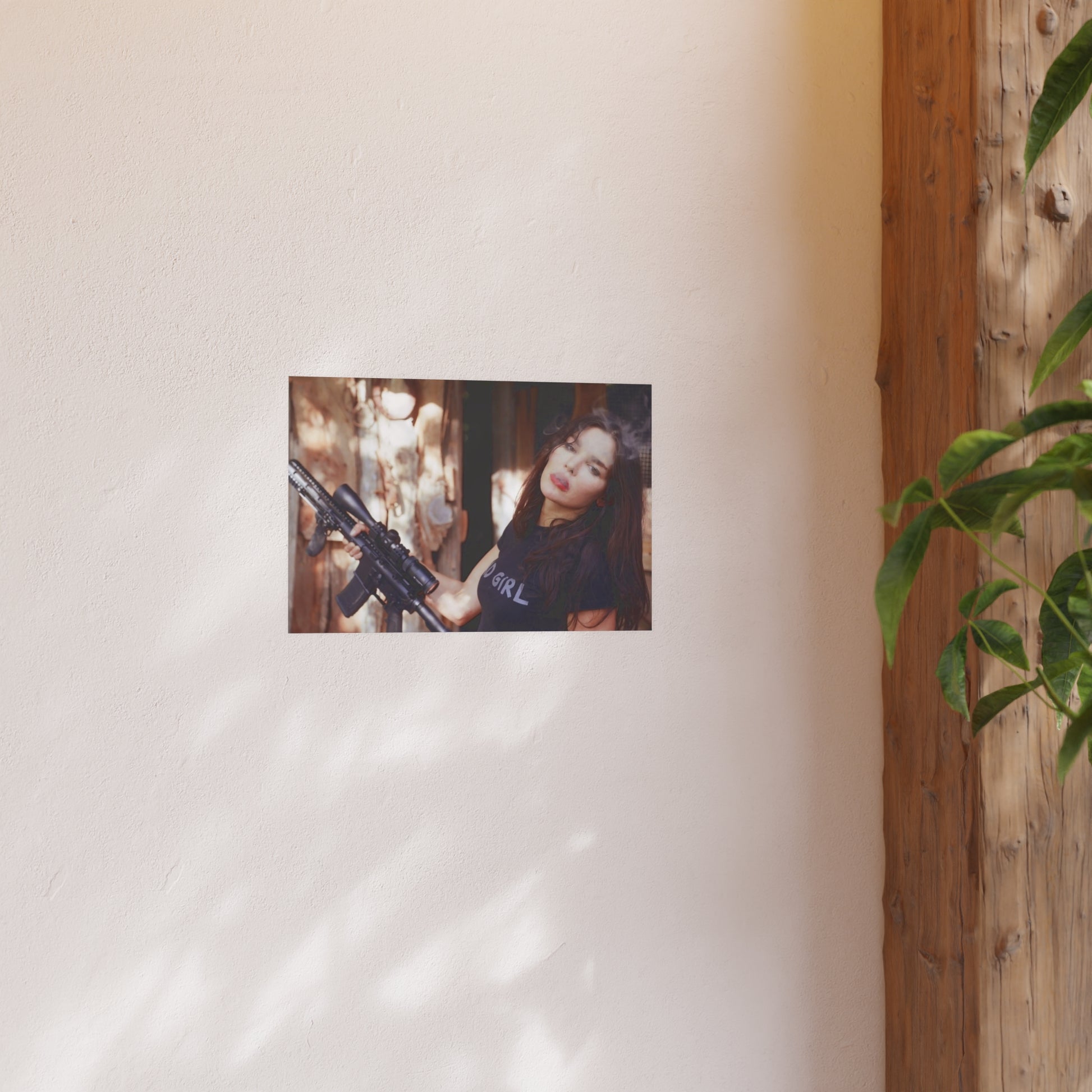 Smoking Hot Bad Girl Satin and Archival Matte Poster