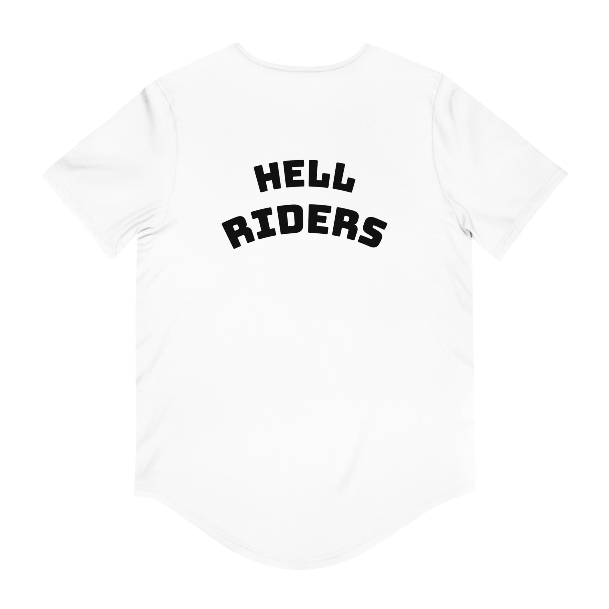 Hell Riders-Men's Jersey Curved Hem Tee, Biker Shirt, Hell Riders Tee, Motorcycle Apparel