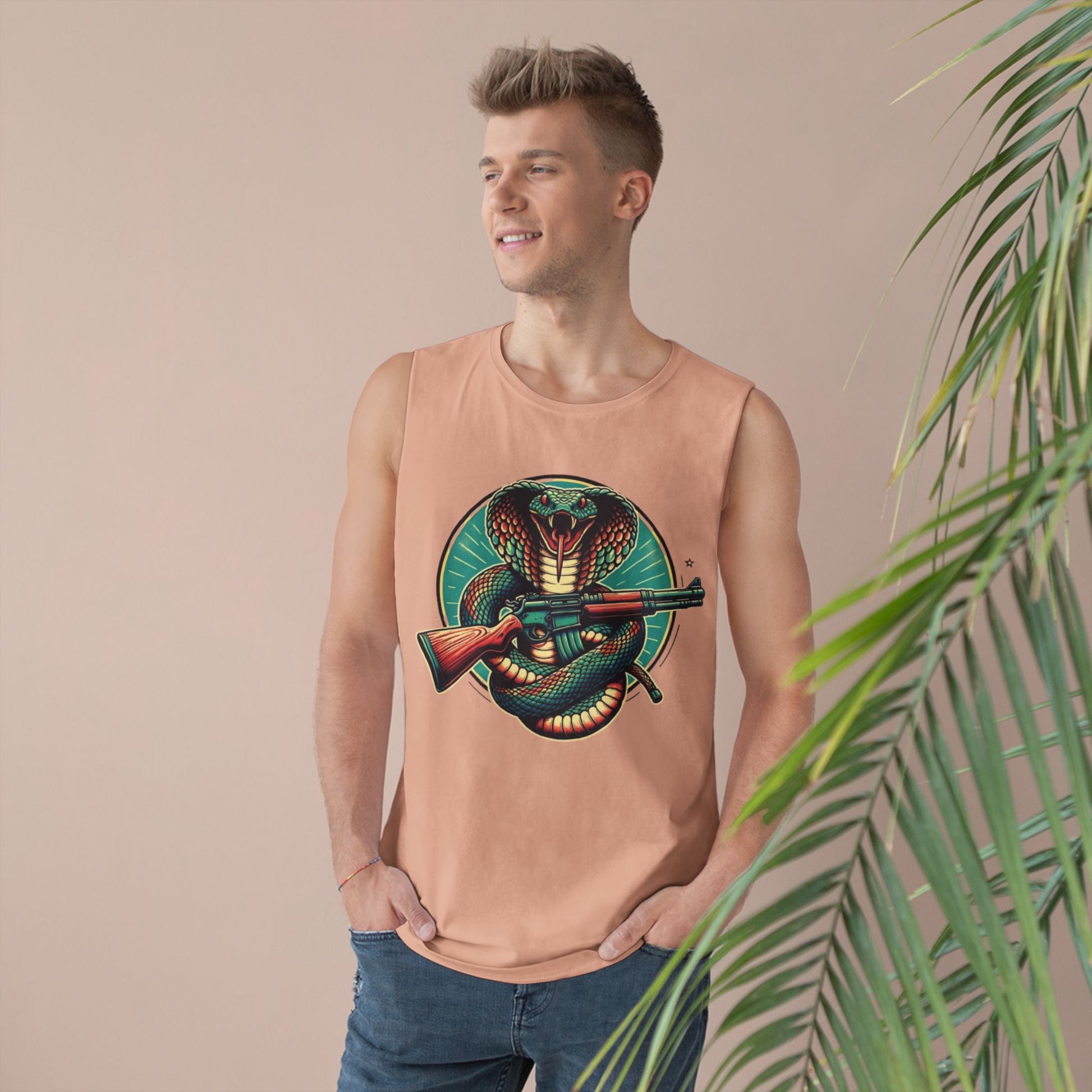 Vintage Cobra with Assault Rifle Graphic Tank Top