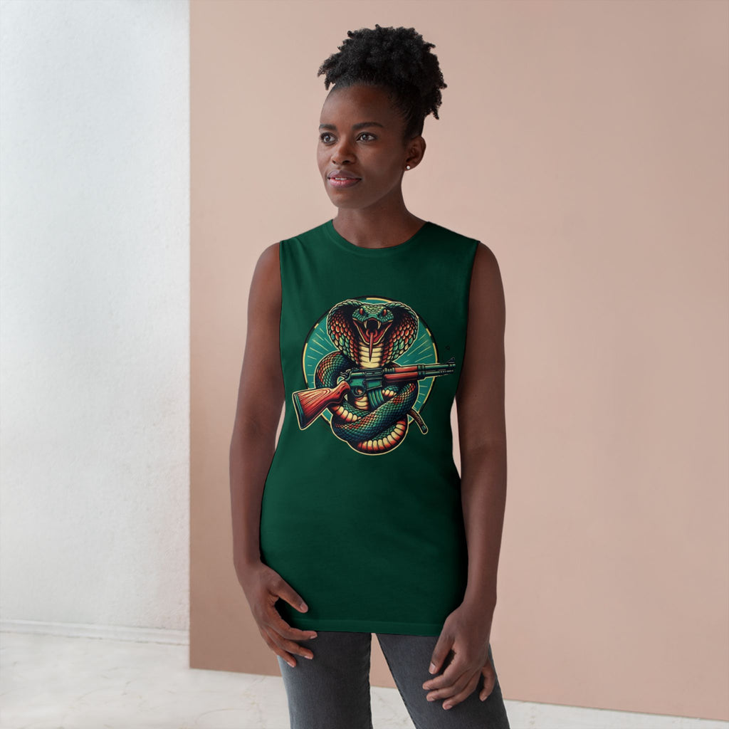 Vintage Cobra with Assault Rifle Graphic Tank Top