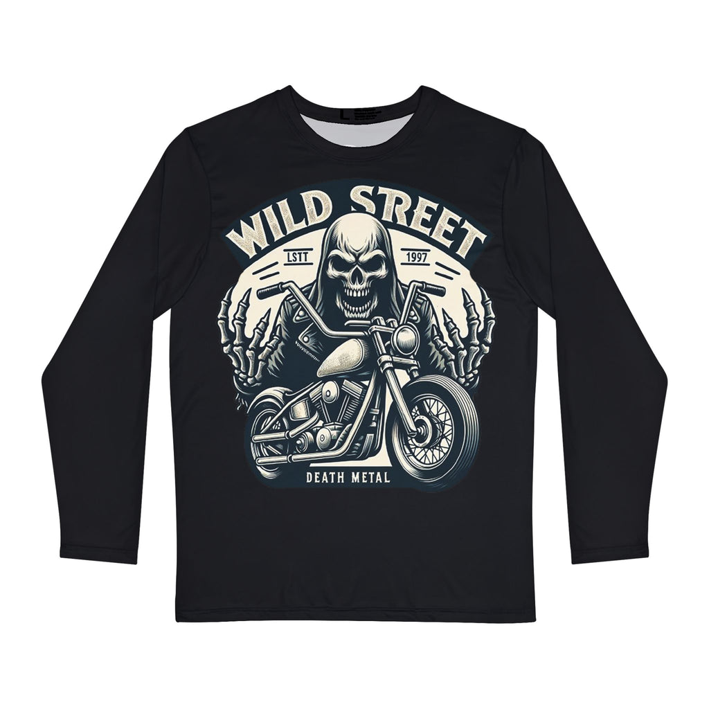 Wild Street Death Metal-Men's Long Sleeve Shirt (AOP)