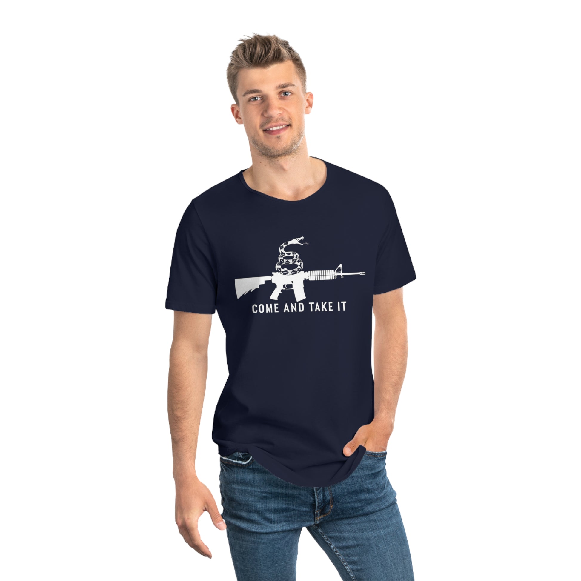 The Viper-Men's Jersey Curved Hem Tee-Dark Colors