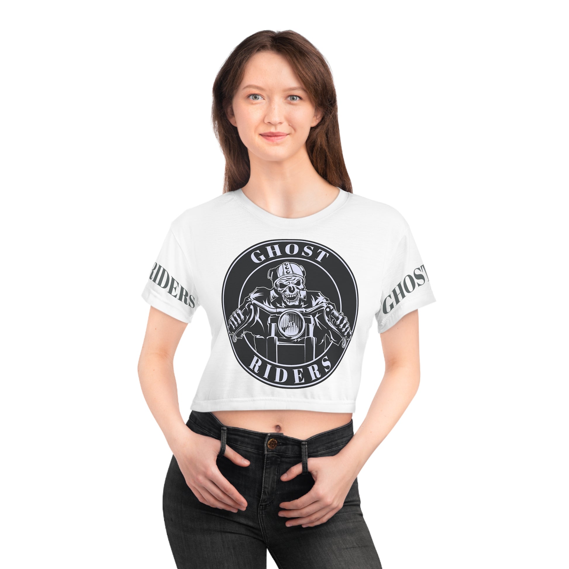 GHOST RIDERS Crop Tee (AOP)