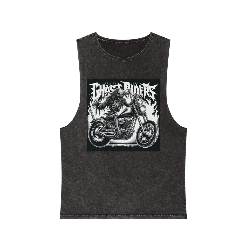 Ghost Riders Unisex Stonewash Tank Top