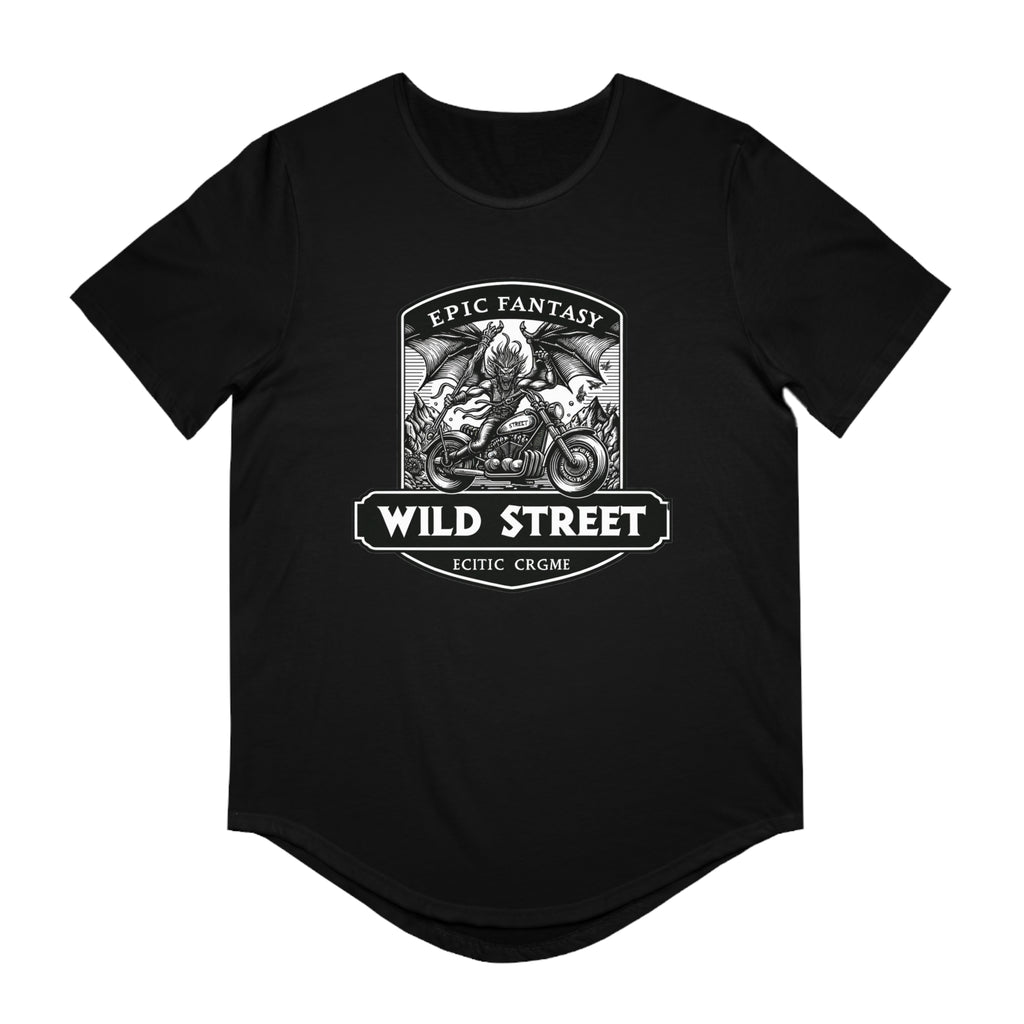 EPIC FANTASY-Men's Jersey Curved Hem Tee