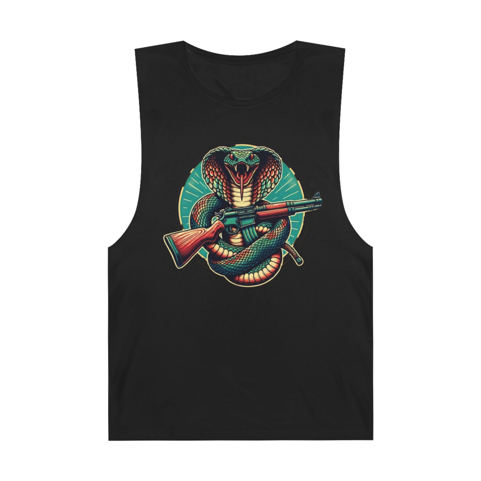 Vintage Cobra with Assault Rifle Graphic Tank Top