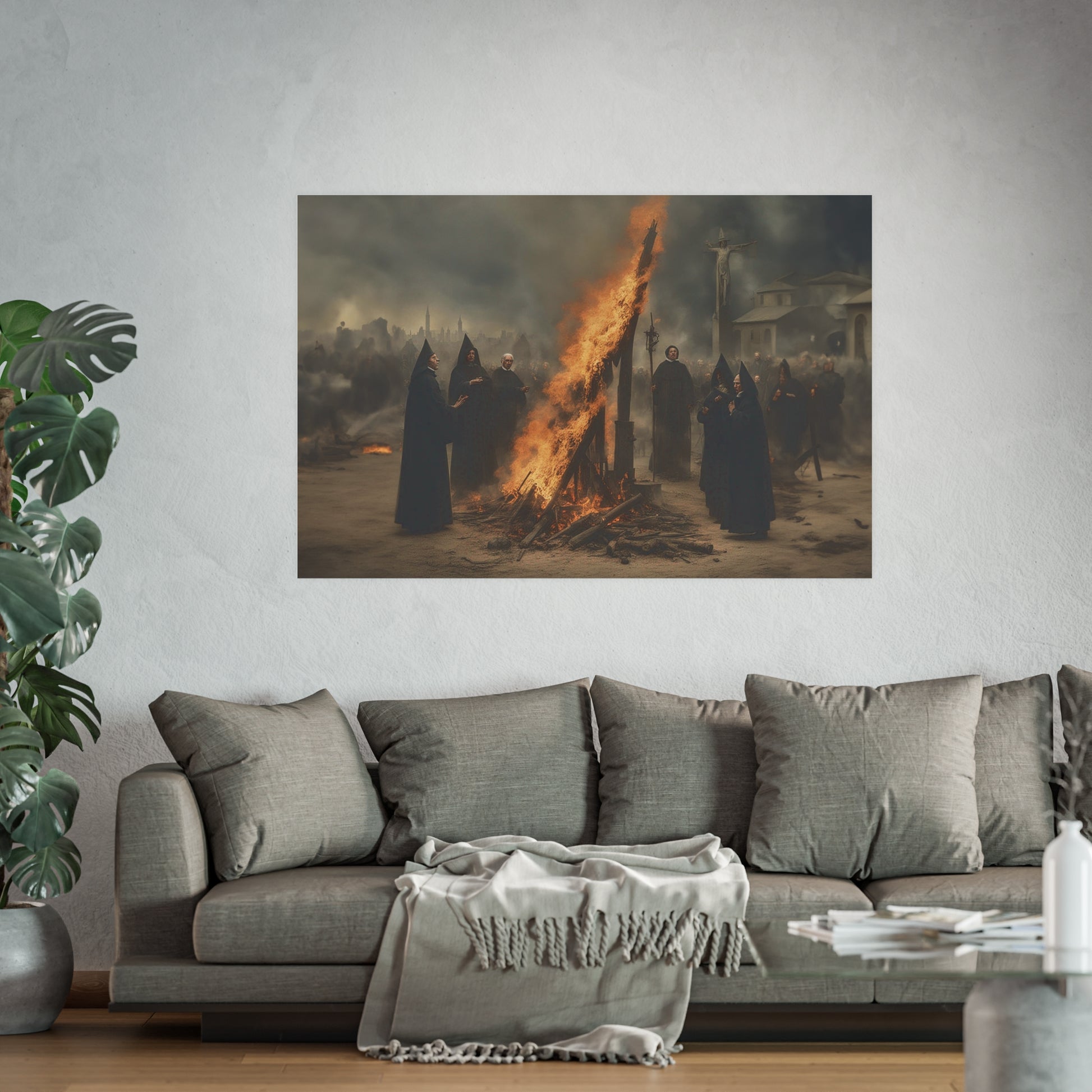 Witches Burning Satin and Archival Matte Poster