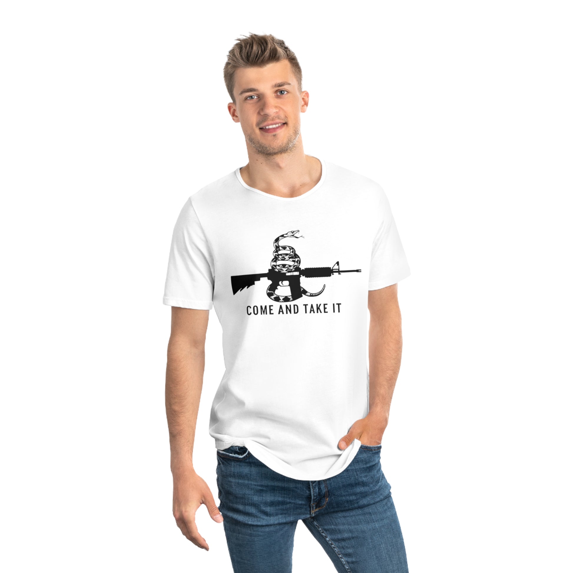 The Viper-Men's Jersey Curved Hem Tee-Light Colors