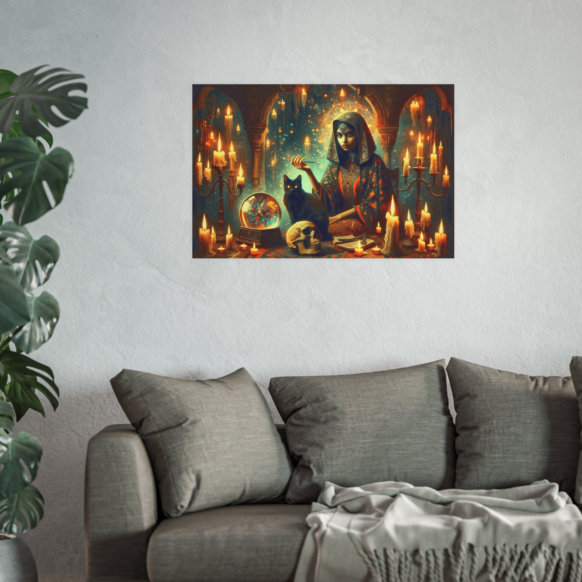 Mystic Cat Satin and Archival Matte Poster