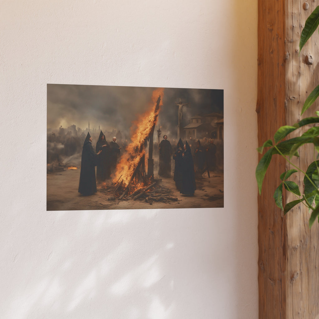 Witches Burning Satin and Archival Matte Poster