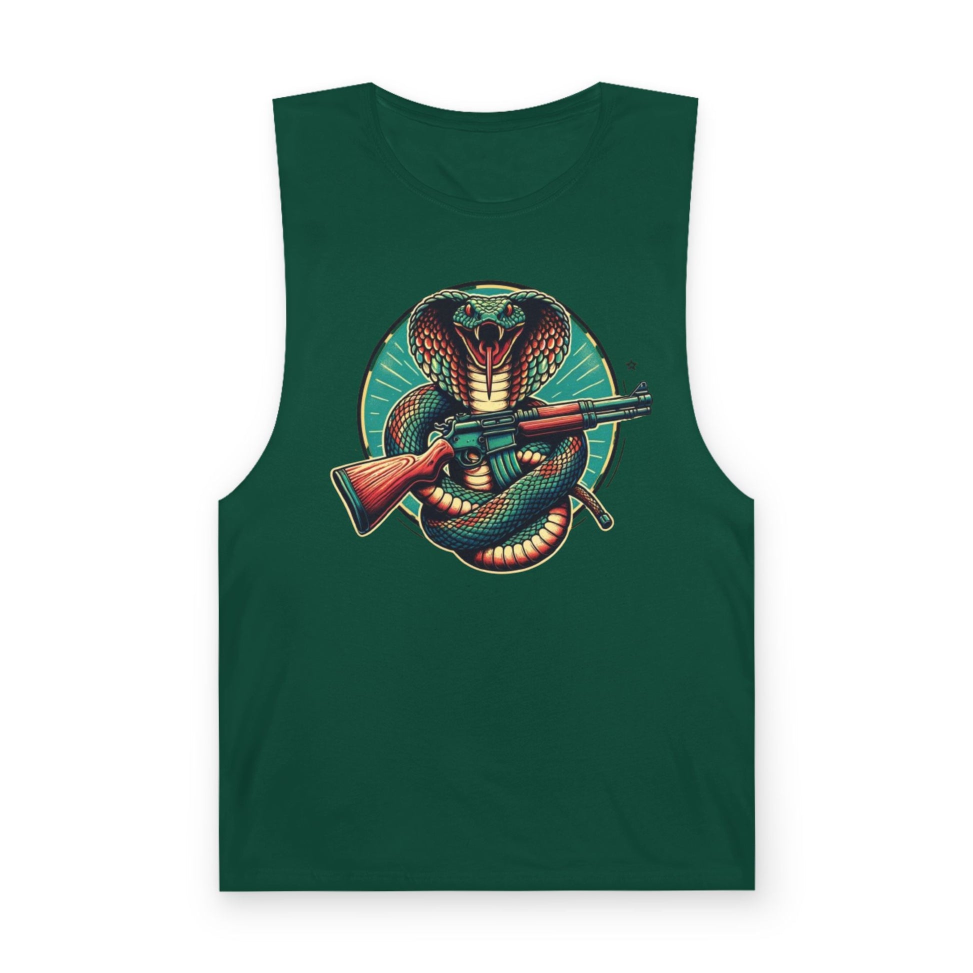 Vintage Cobra with Assault Rifle Graphic Tank Top
