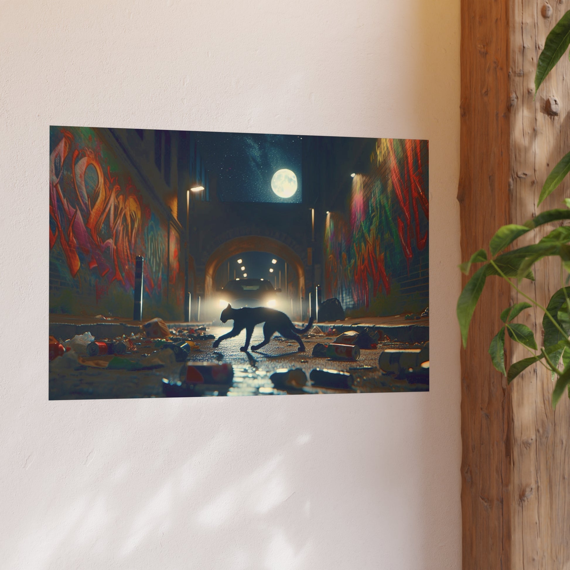 Cat Alley Satin and Archival Matte Poster