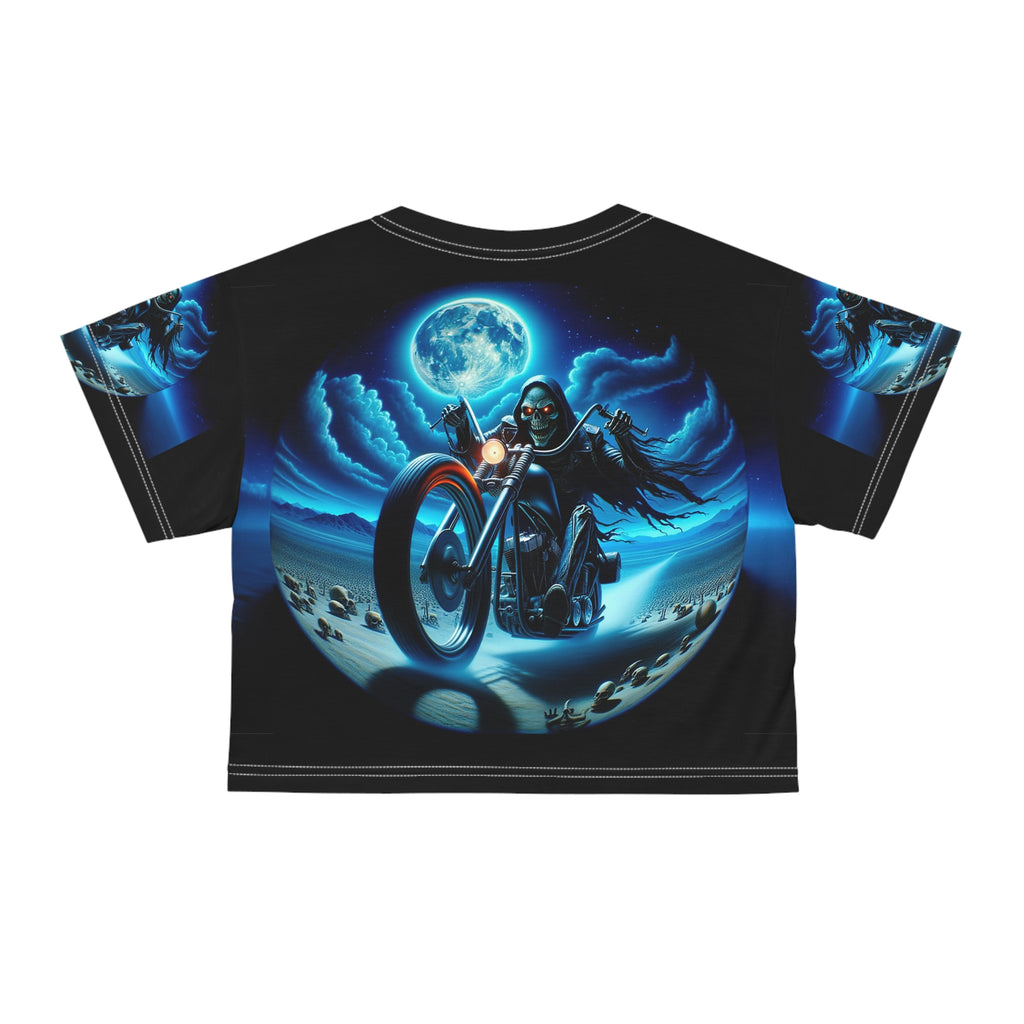 Mad Moon Rider Crop Tee (AOP)