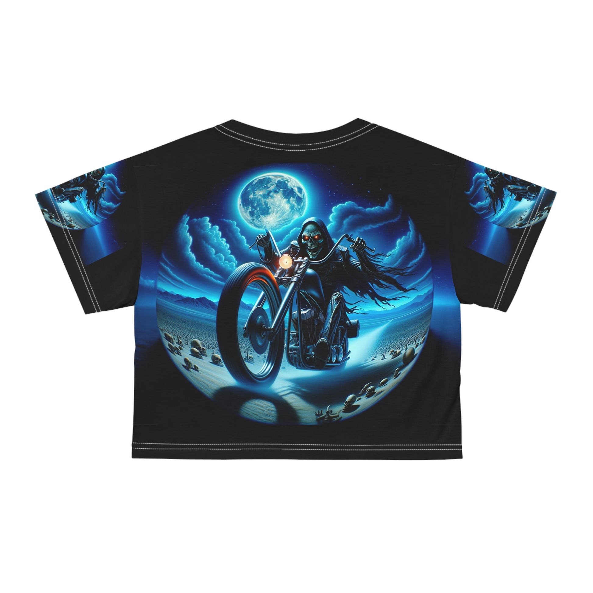 Mad Moon Rider Crop Tee (AOP)