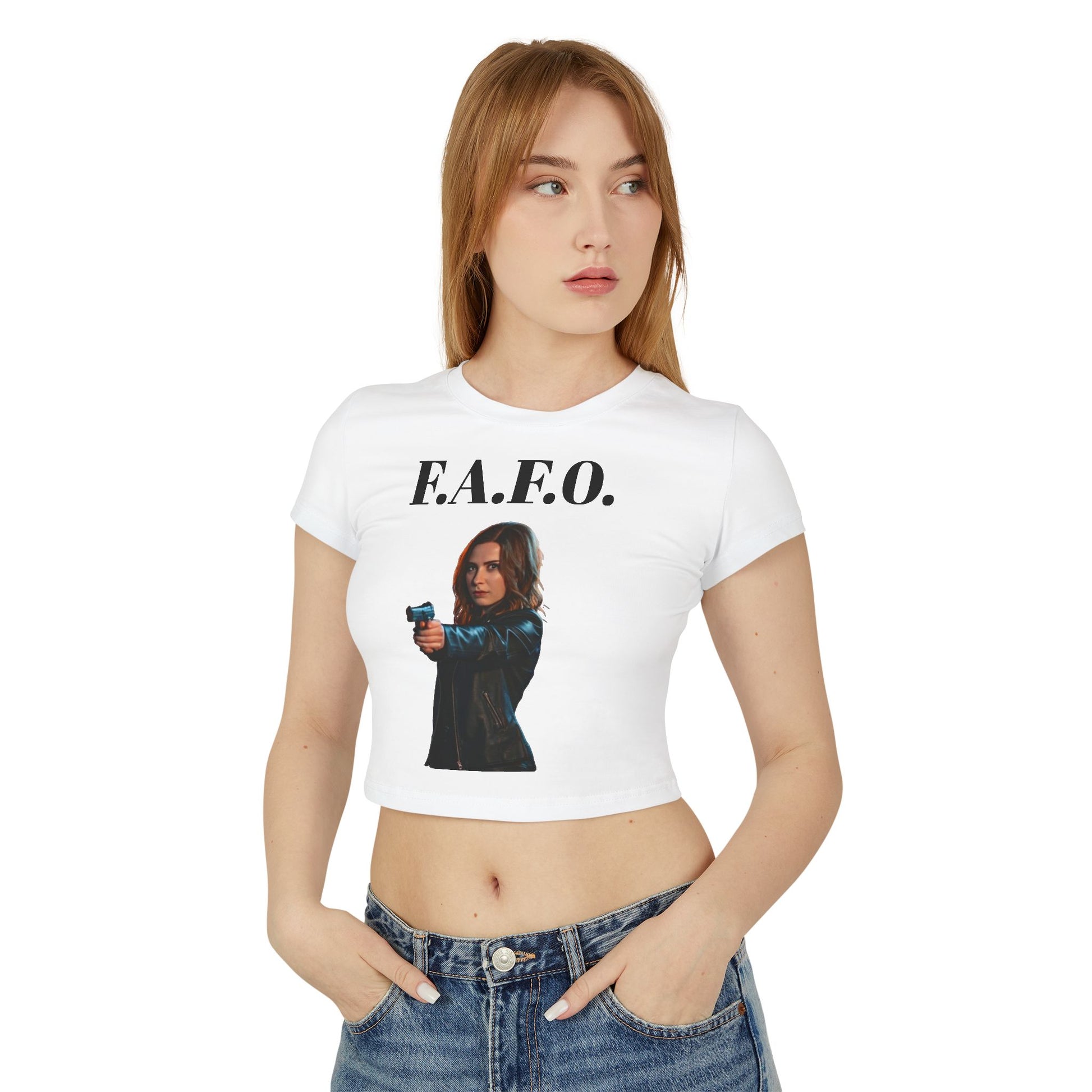 F.A.F.O. Women's Baby Tee - Empowering Graphic Tee