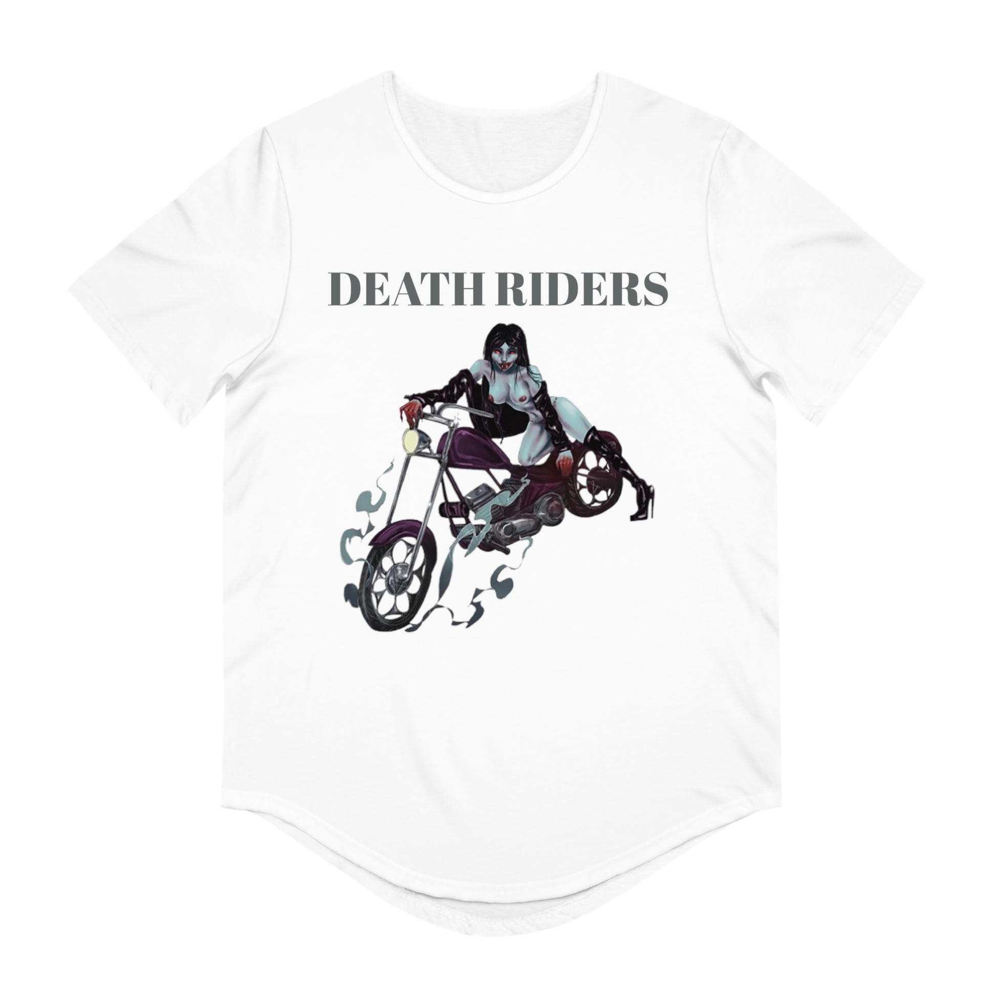 DEATH RIDERS Jersey Curved Hem Tee