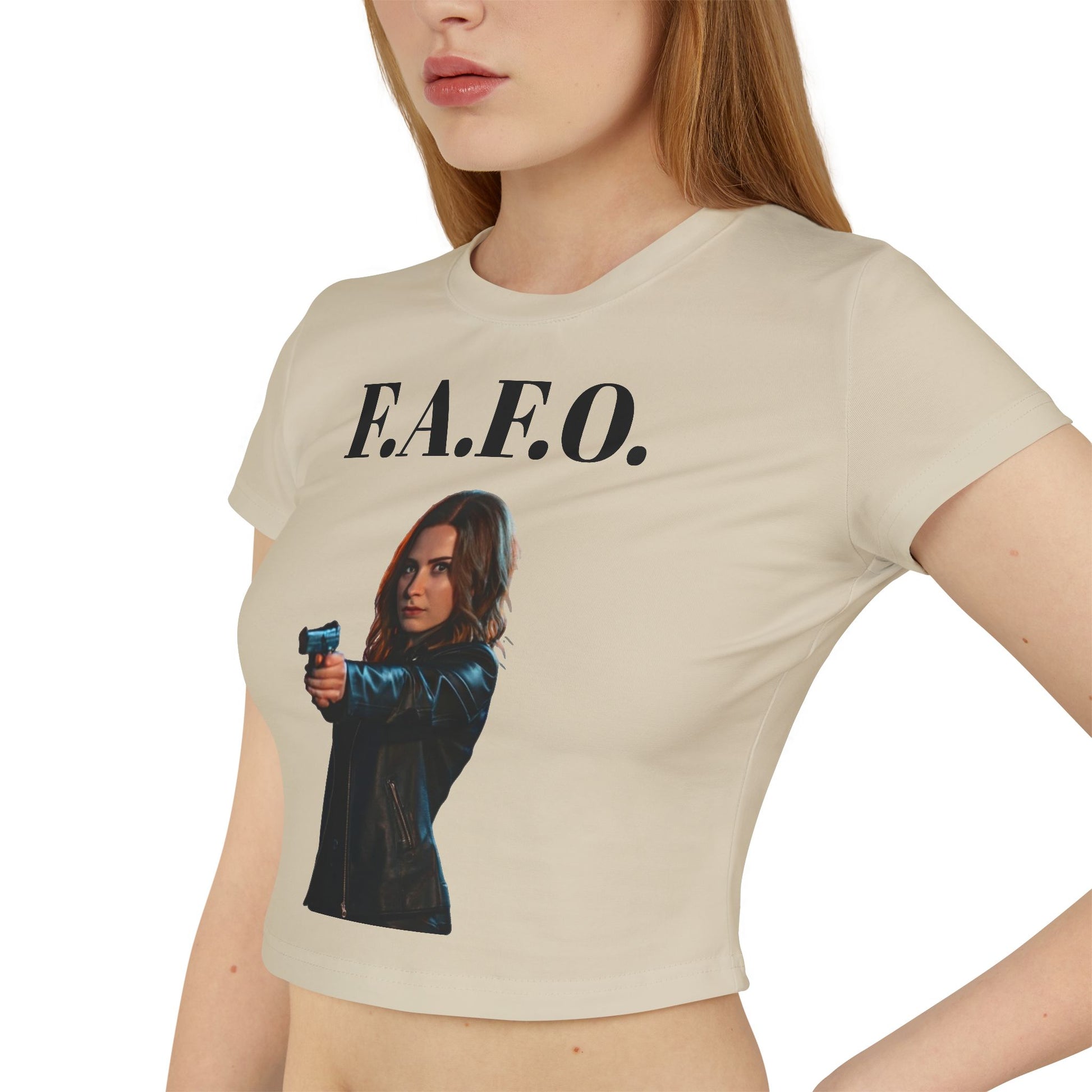 F.A.F.O. Women's Baby Tee - Empowering Graphic Tee