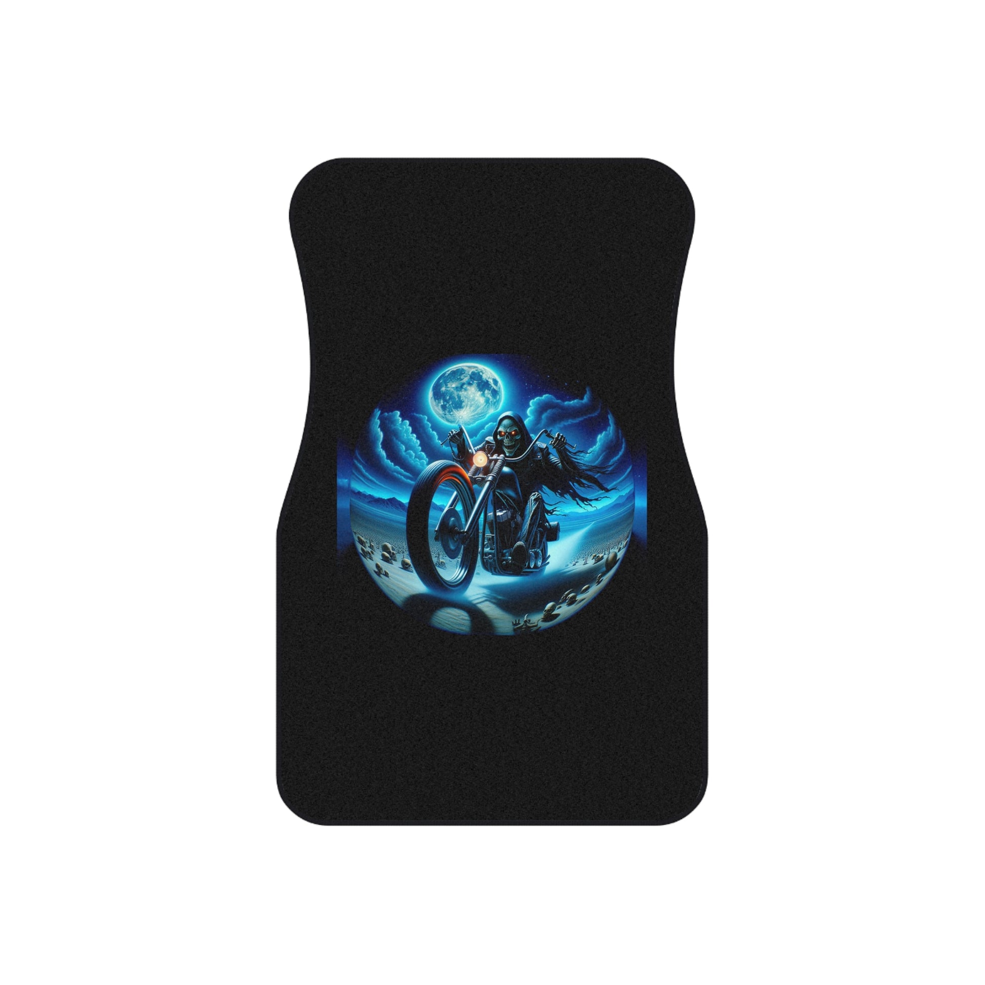 Motorcycle Rider Car Mats | Set of 4 Floor Mats, Auto Accessories, Biker Gift, Custom Car Decor, Motorcycle Lover's Gift
