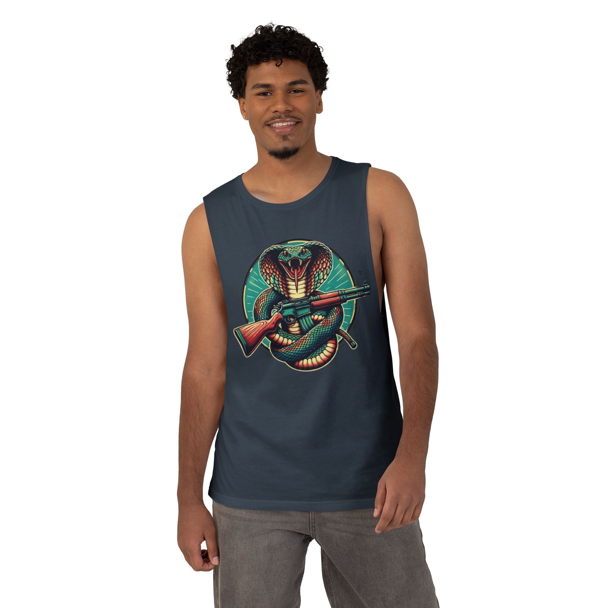 Vintage Cobra with Assault Rifle Graphic Tank Top