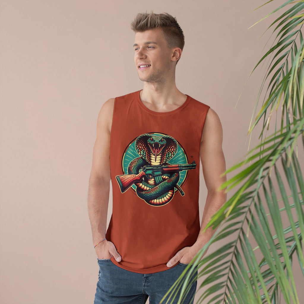 Vintage Cobra with Assault Rifle Graphic Tank Top