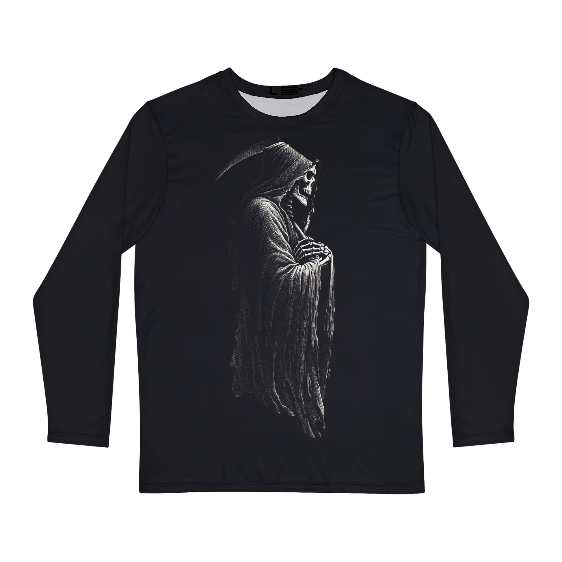 The Death Watcher-Men's Long Sleeve Shirt (AOP)