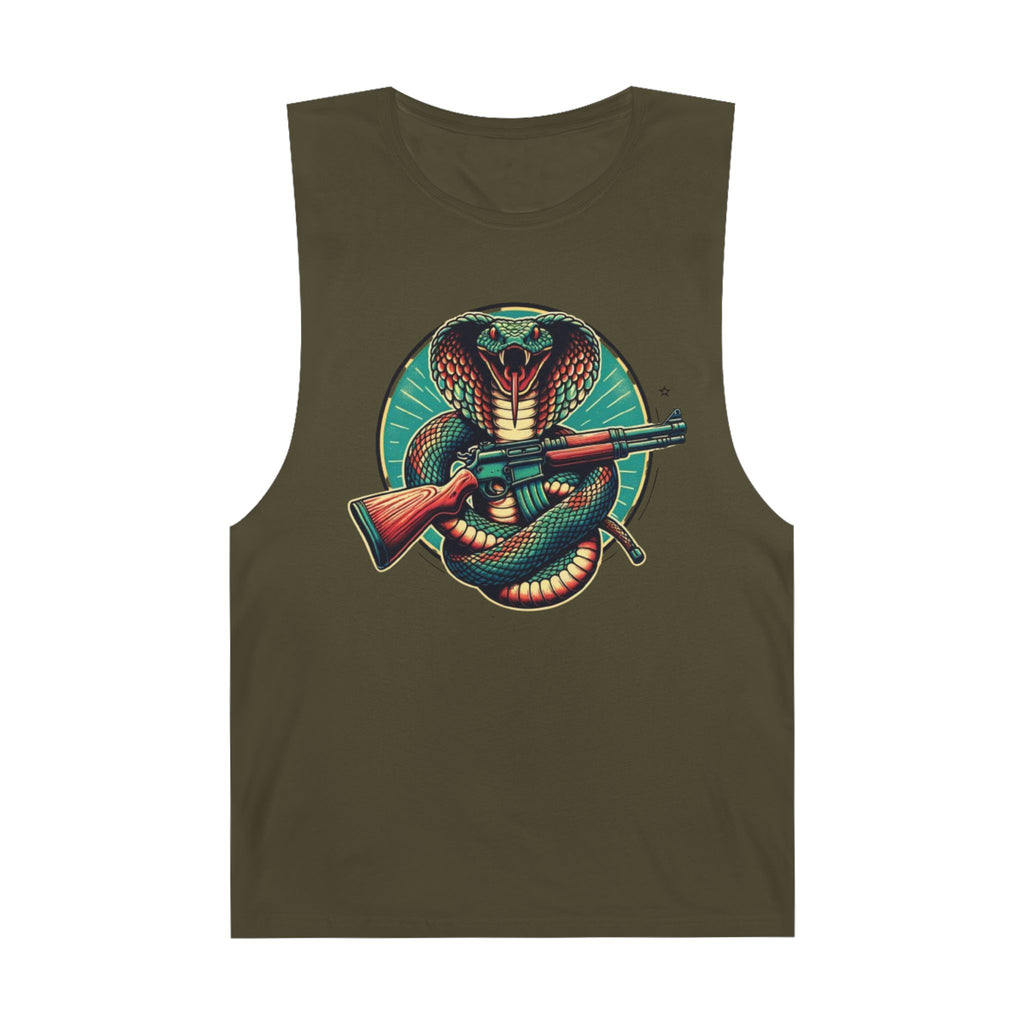 Vintage Cobra with Assault Rifle Graphic Tank Top