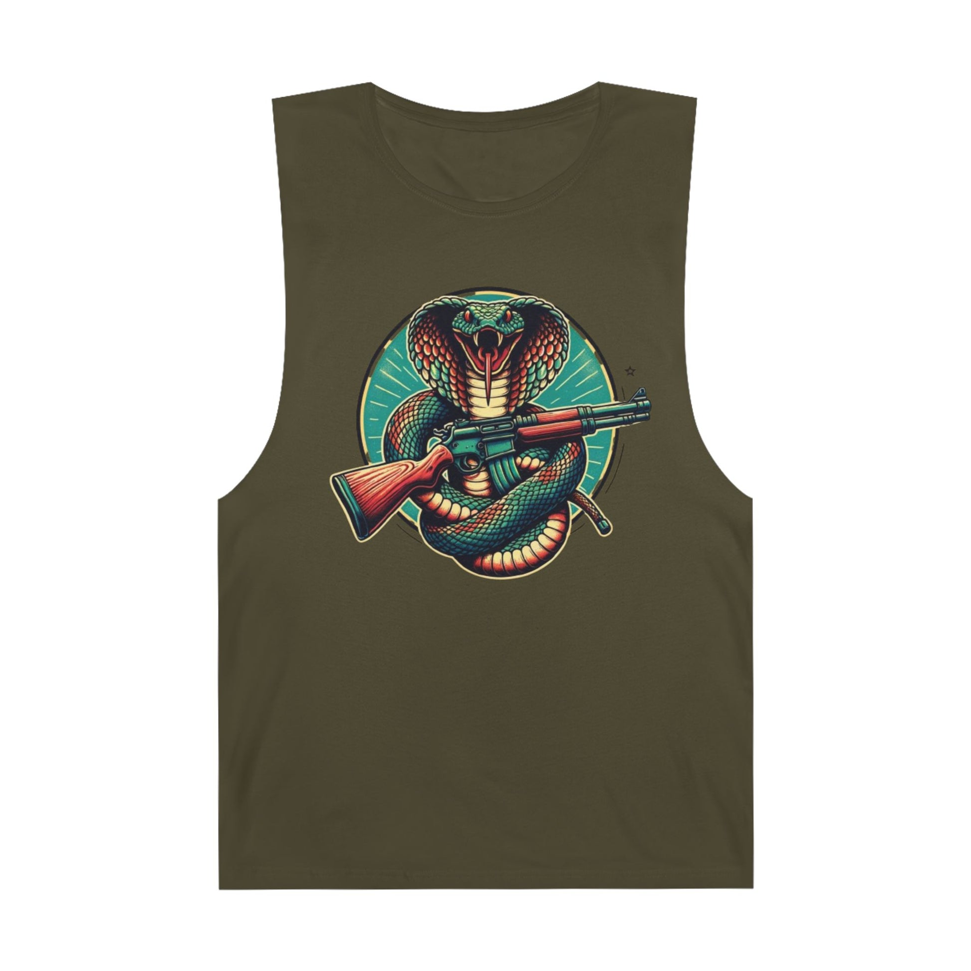Vintage Cobra with Assault Rifle Graphic Tank Top