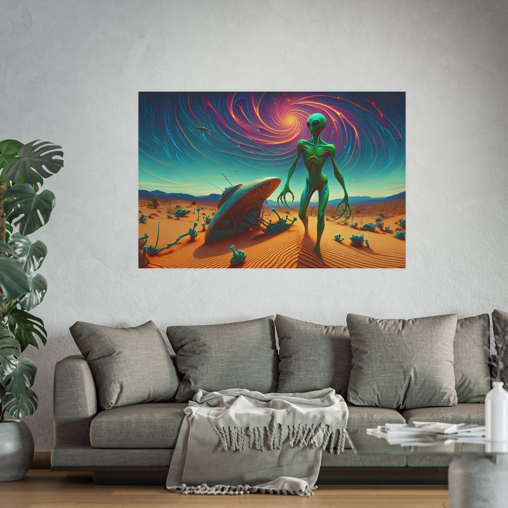 UFO Crash Satin and Archival Matte Poster