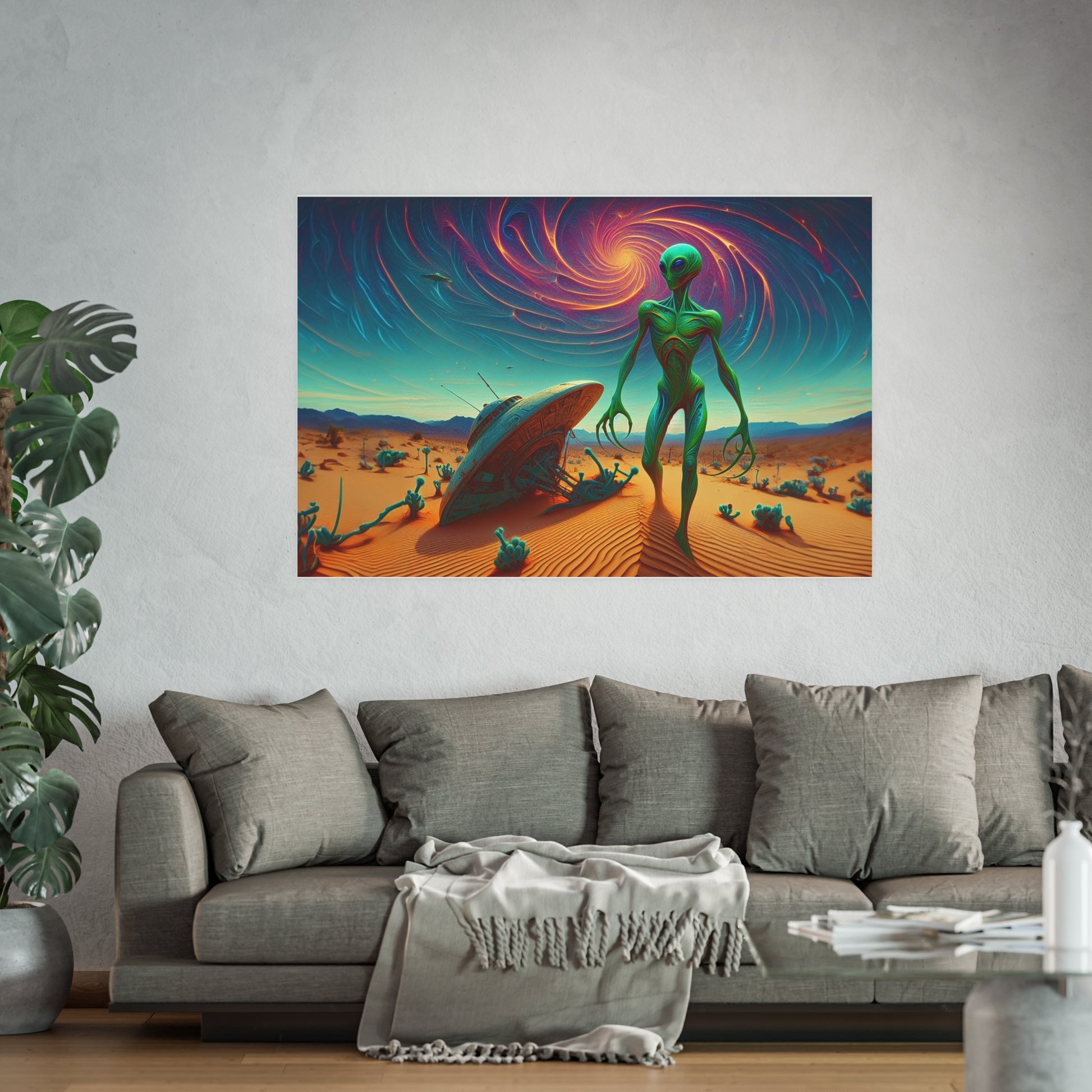 UFO Crash Satin and Archival Matte Poster