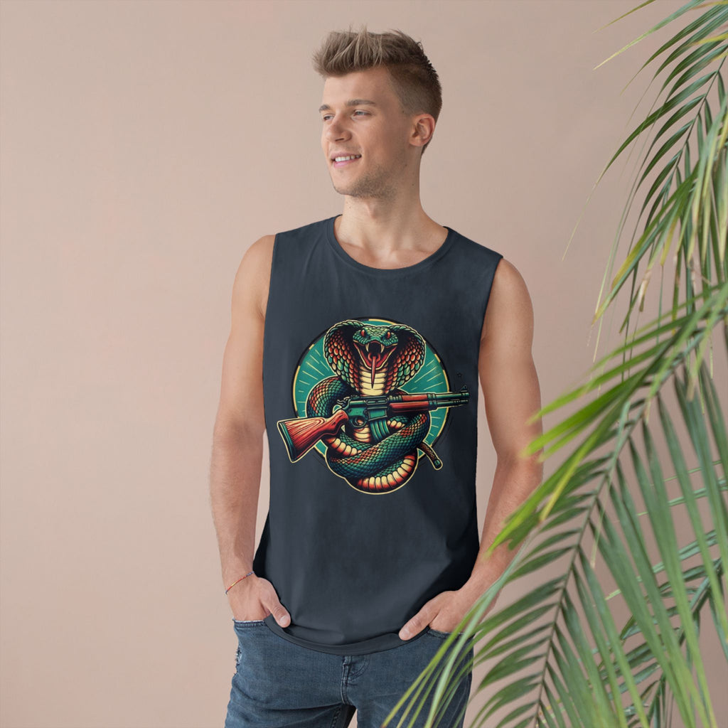 Vintage Cobra with Assault Rifle Graphic Tank Top