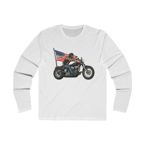 American Biker Men's Long Sleeve Crew Tee