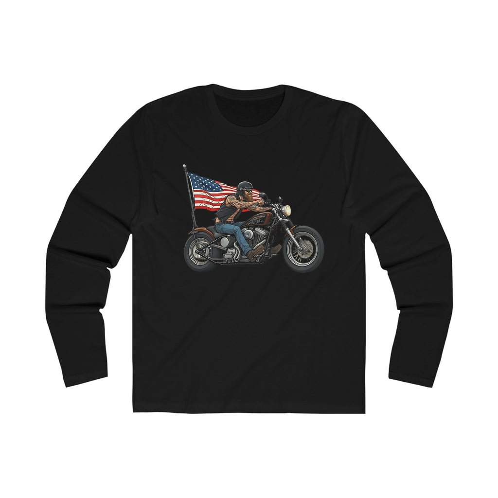 American Biker Men's Long Sleeve Crew Tee