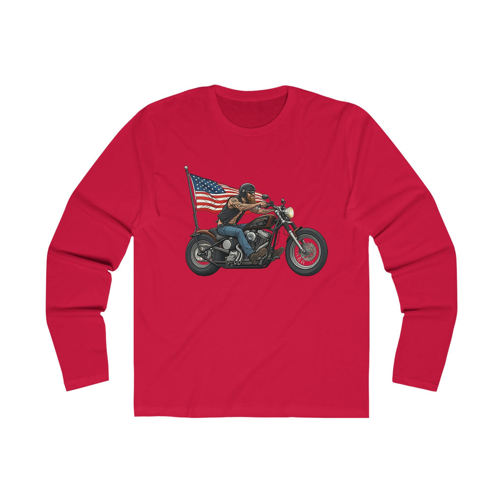 American Biker Men's Long Sleeve Crew Tee