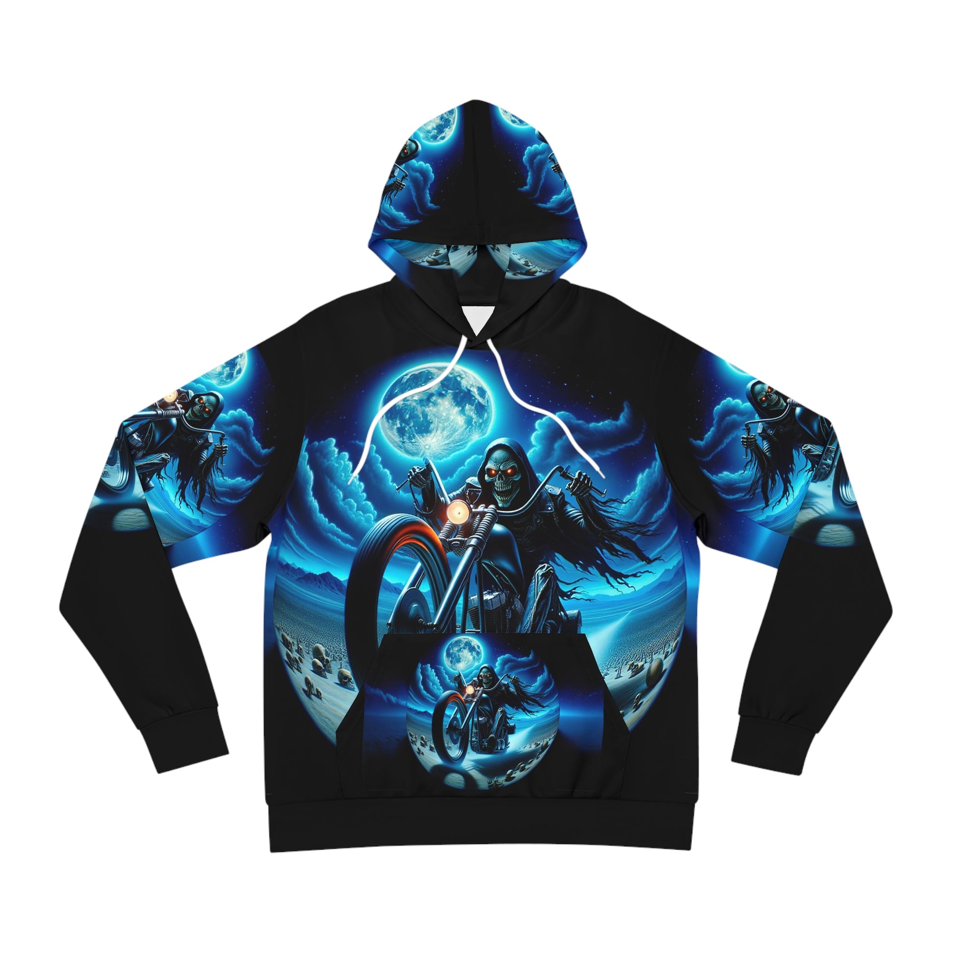 Mad Moon Rider Fashion Hoodie (AOP)