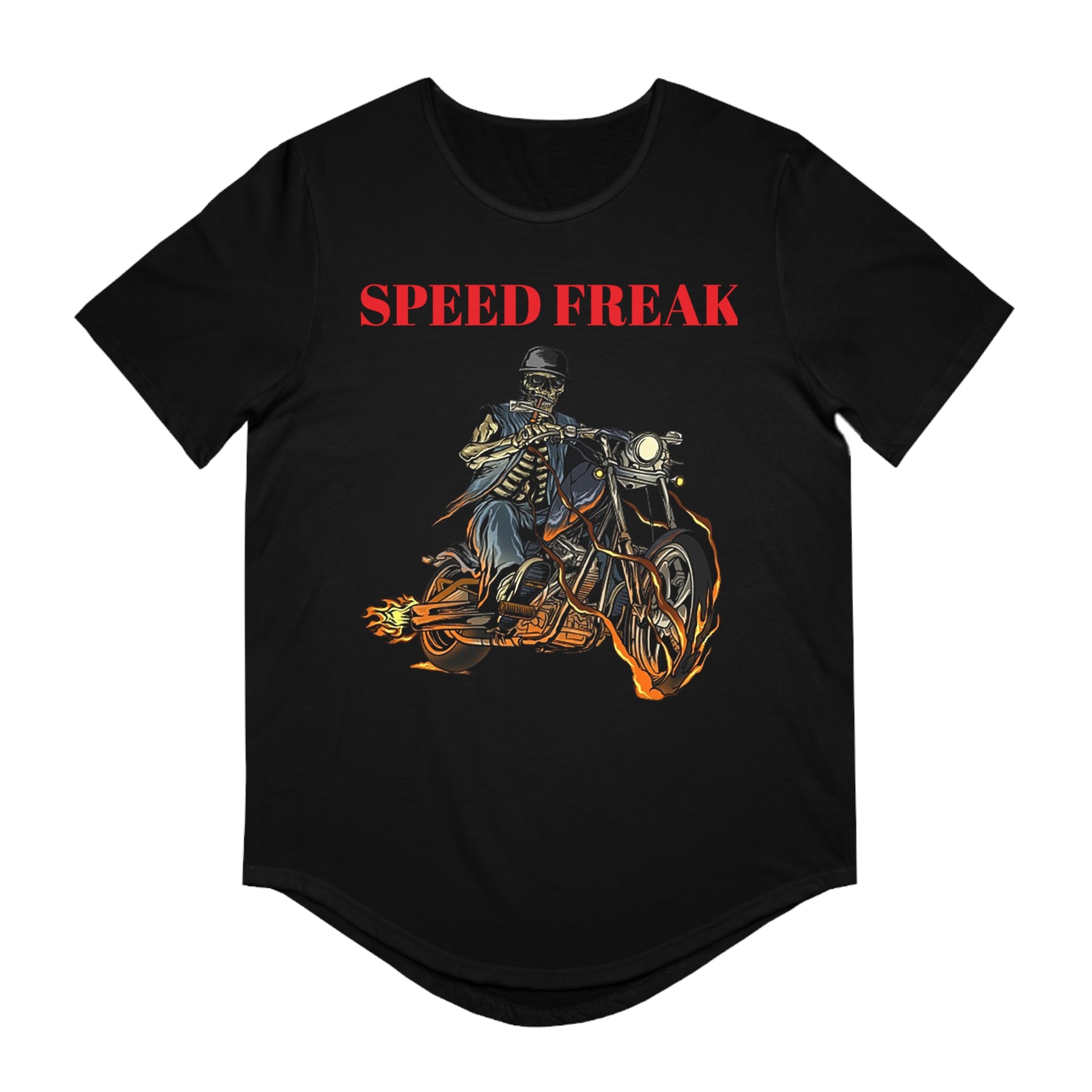 Speed Freak Men's Jersey Curved Hem Tee