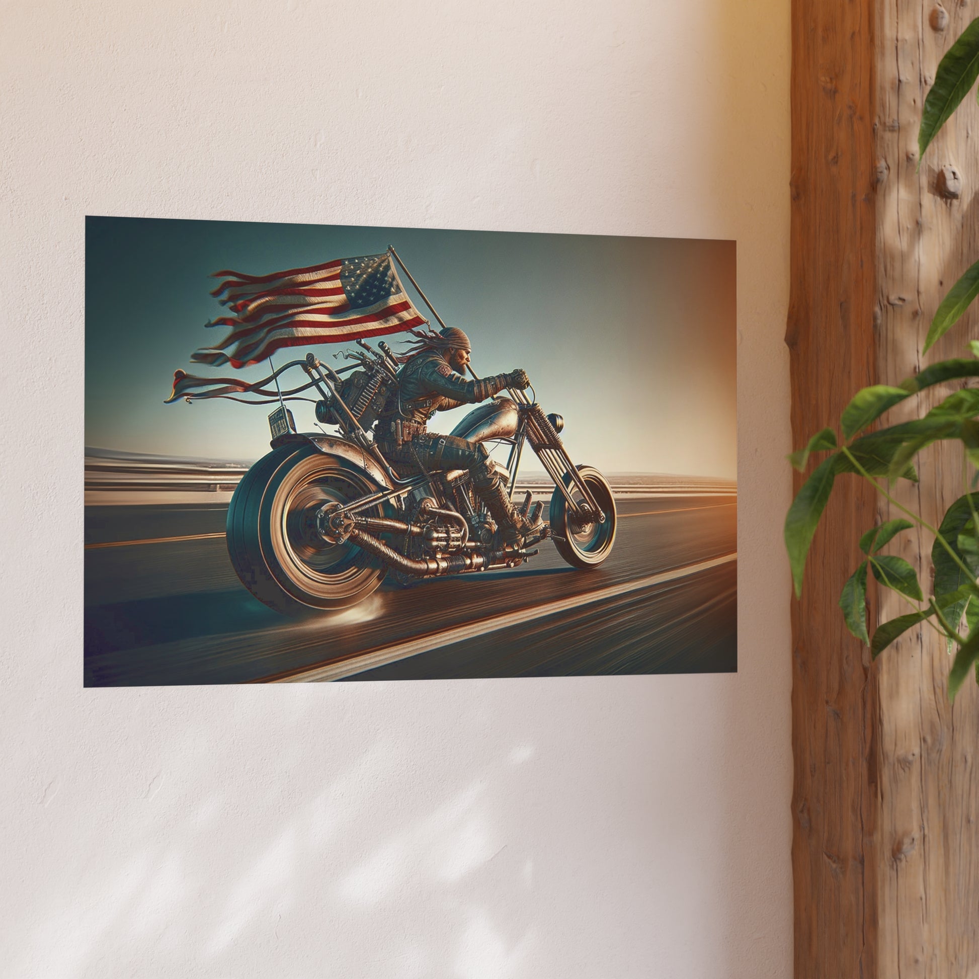 American Biker-Satin and Archival Matte Poster