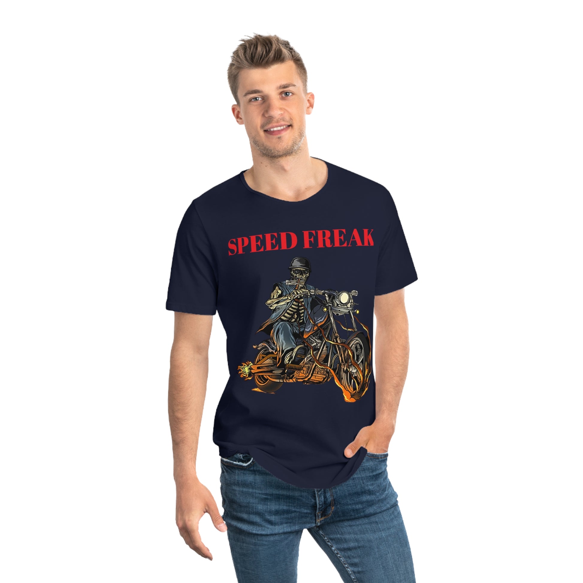 Speed Freak Men's Jersey Curved Hem Tee