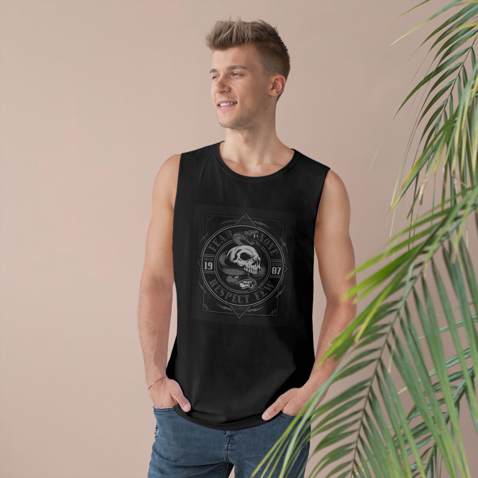 Fear None-Respect Few-No Quarter Unisex Barnard Tank