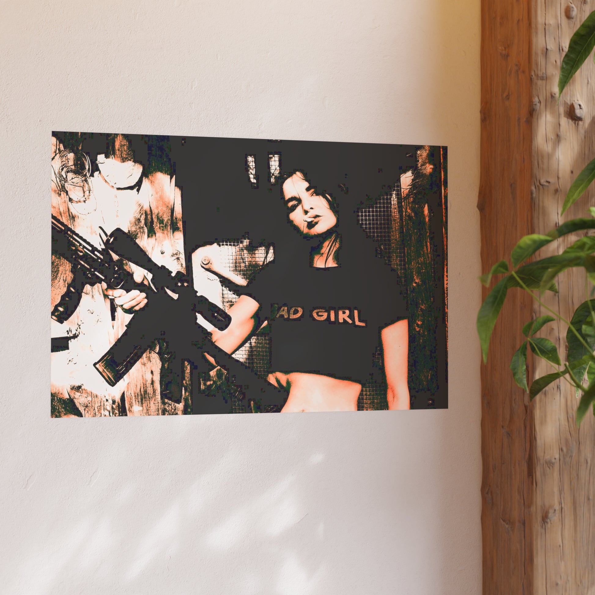 Bad Ass Woman-Satin and Archival Matte Poster