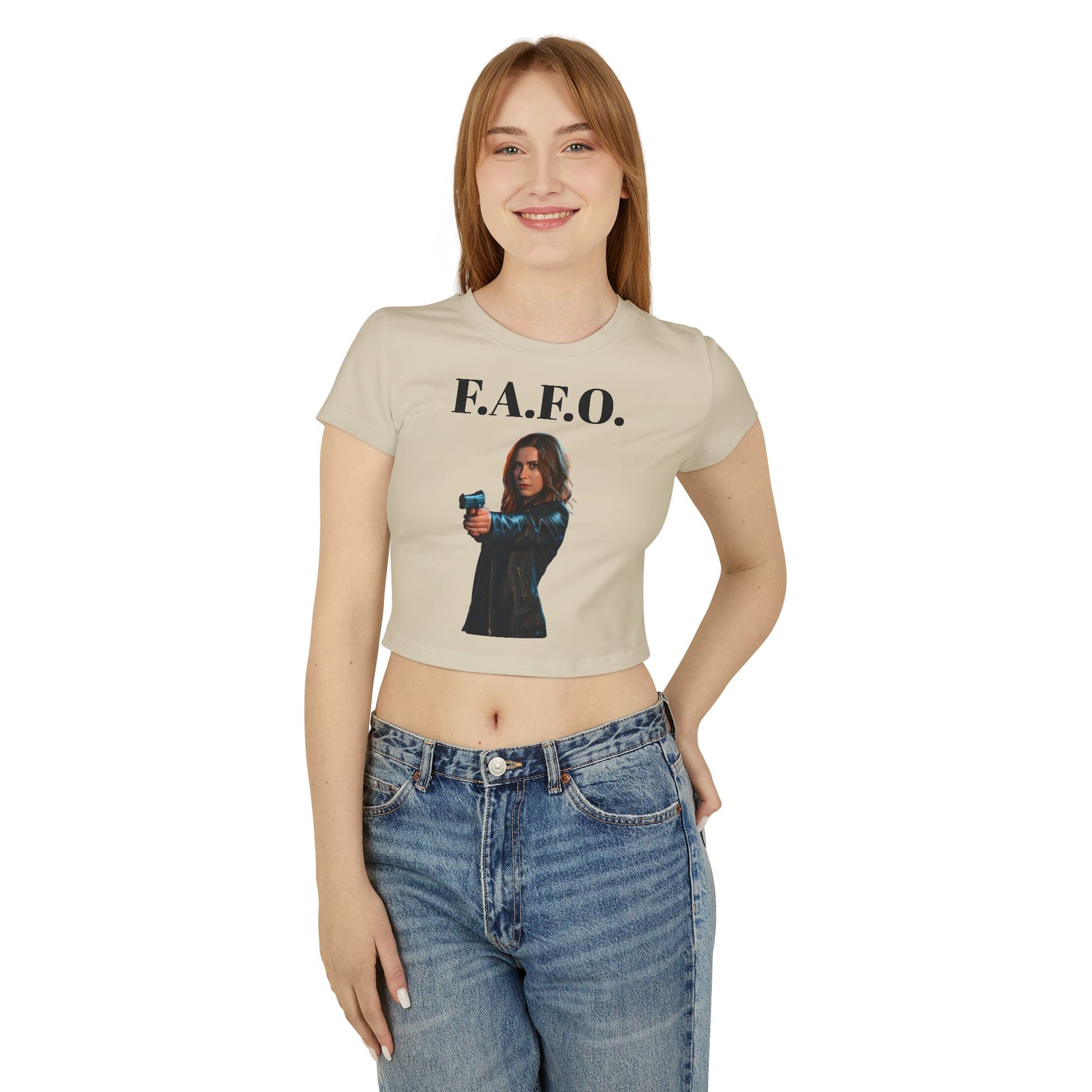 F.A.F.O. Women's Baby Tee - Empowering Graphic Tee