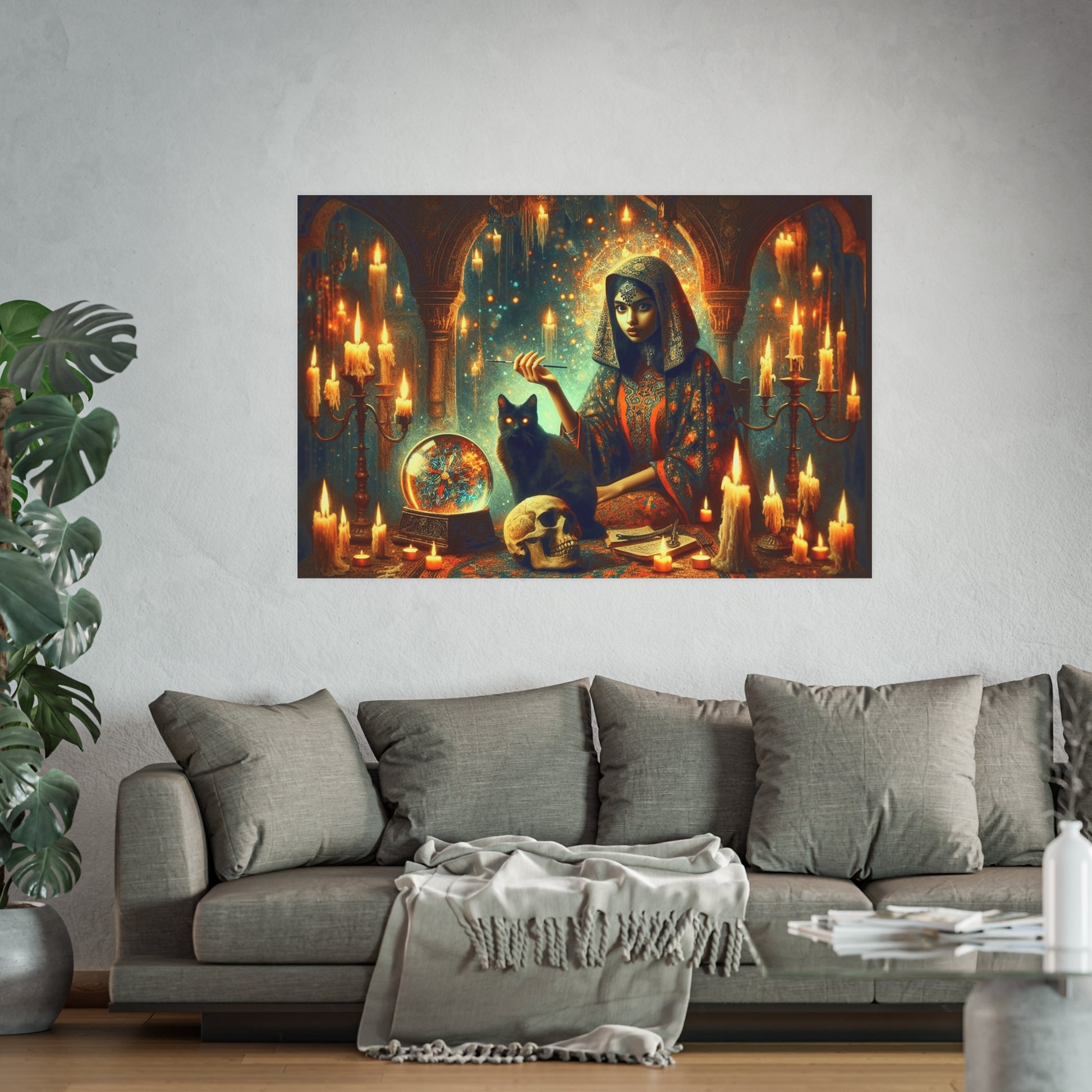 Mystic Cat Satin and Archival Matte Poster