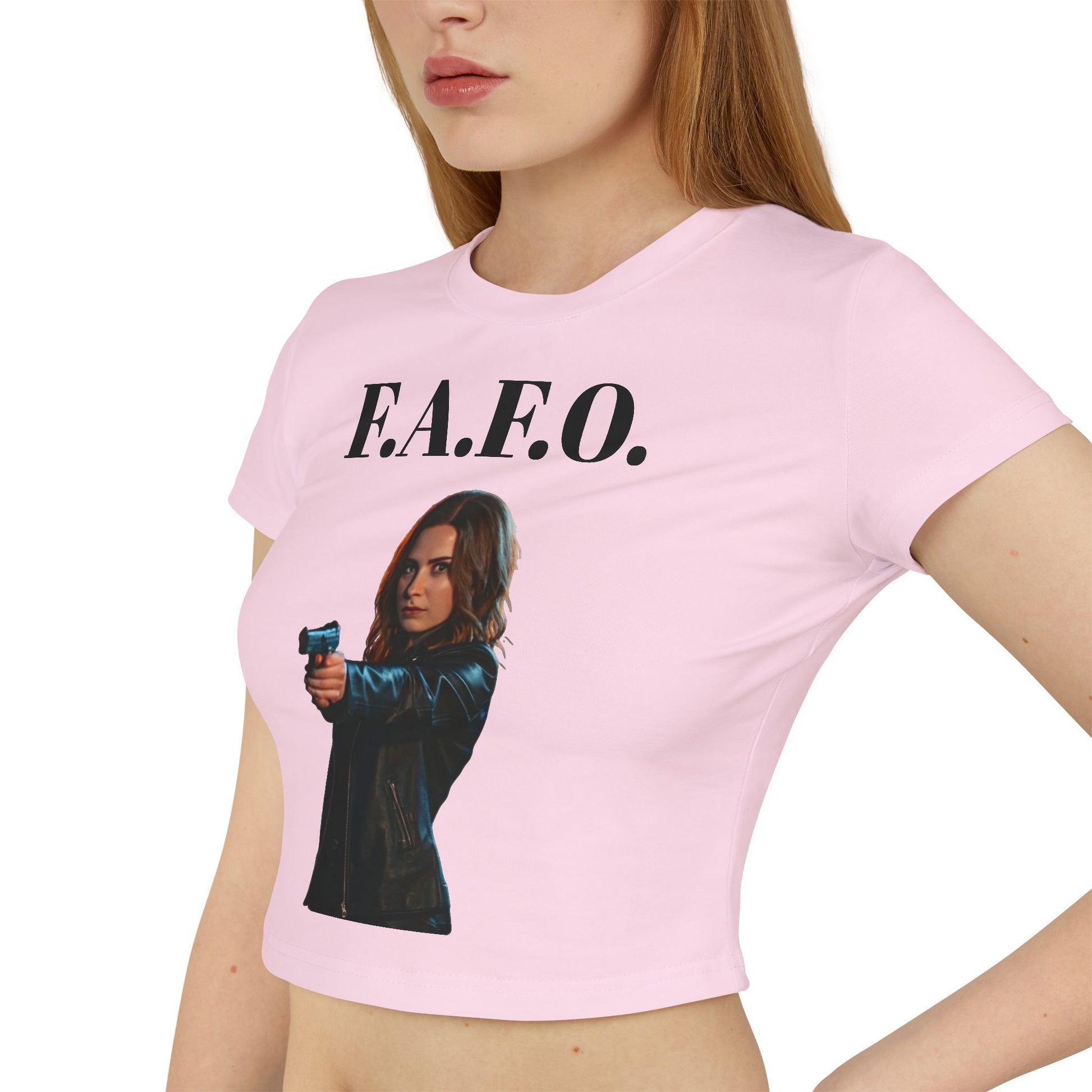 F.A.F.O. Women's Baby Tee - Empowering Graphic Tee