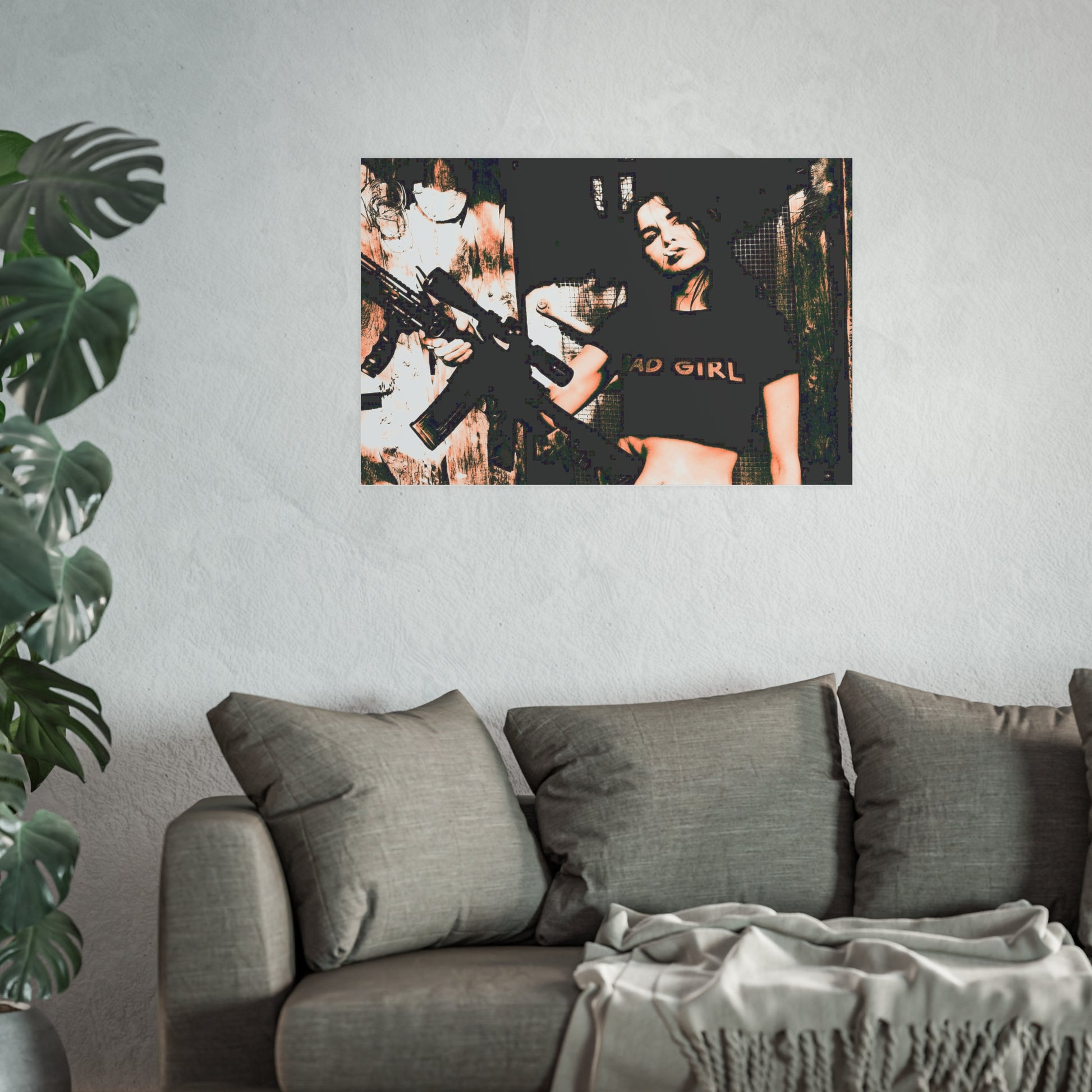 Bad Ass Woman-Satin and Archival Matte Poster