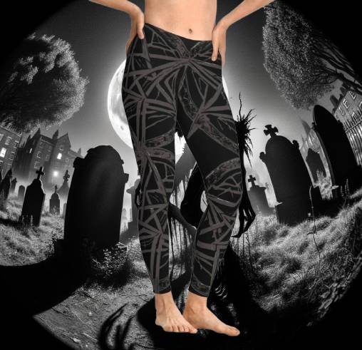 Pentagram Chic Patterned Leggings