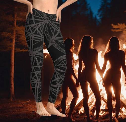 Pentagram Chic Patterned Leggings